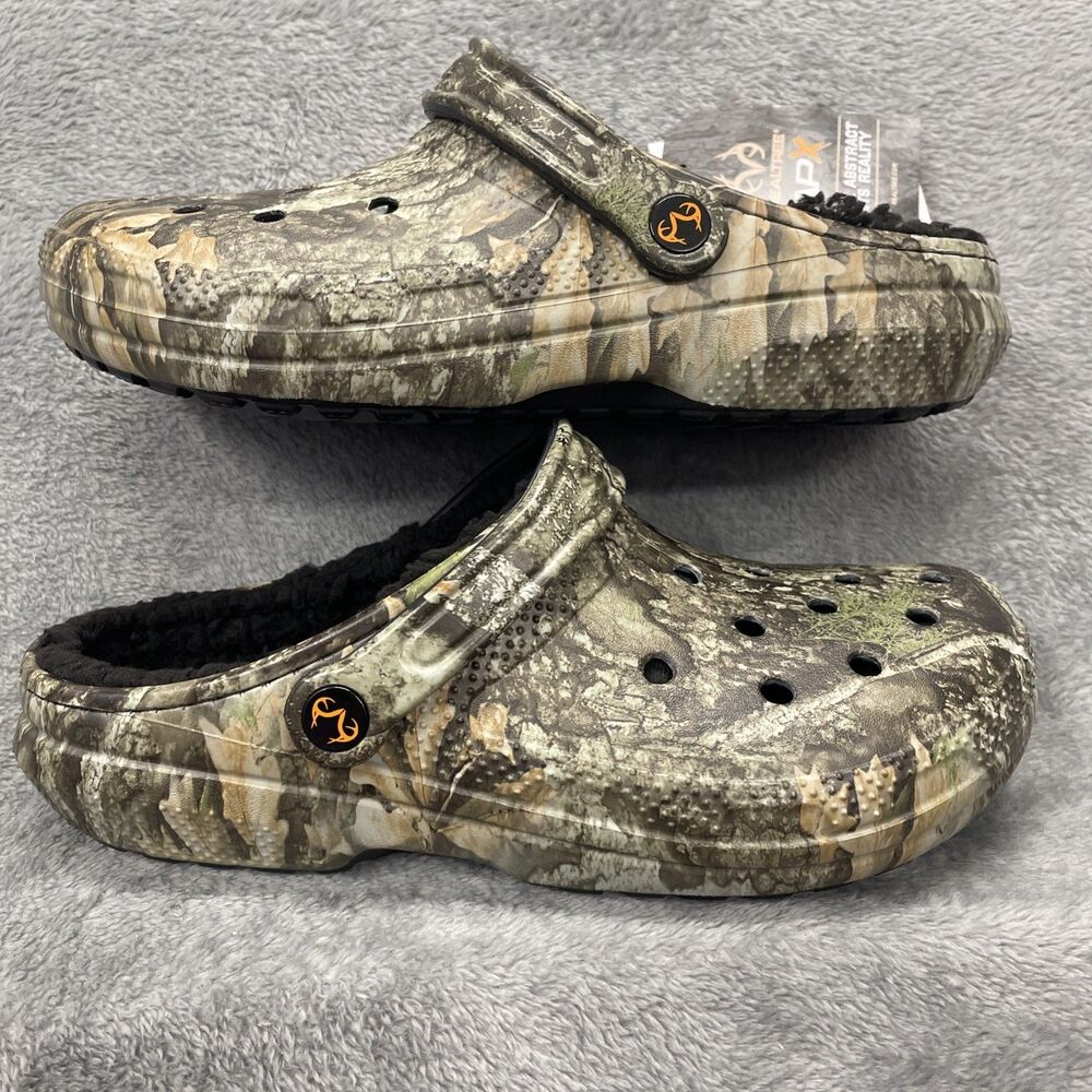 Crocs Realtree APX Lined Classic Camo Clog Mens 8/Womens 10 Camouflage